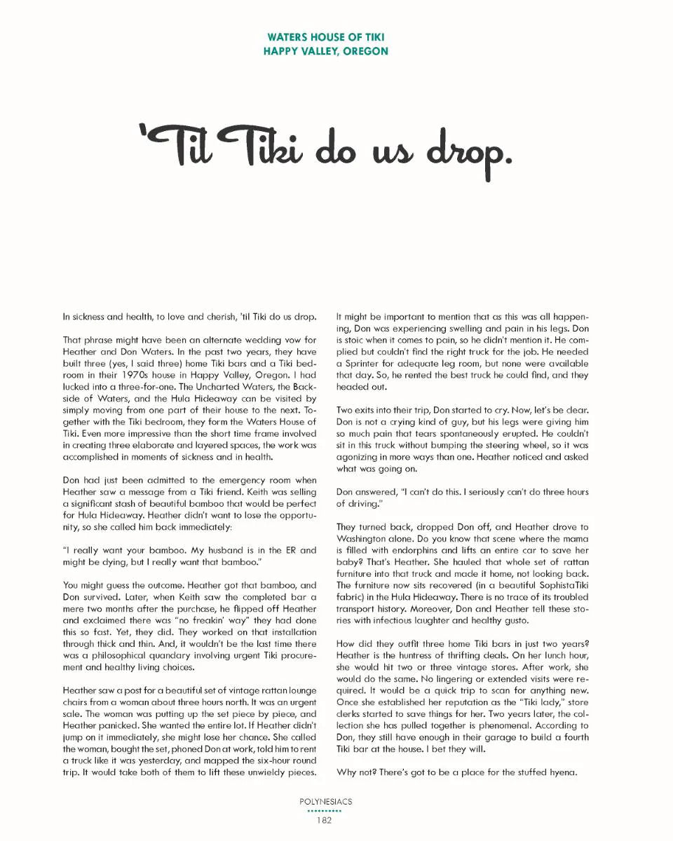 Polynesiacs - Tiki at Home (Book)
